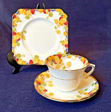 Royal Doulton Honesty H3768 Vintage 1930s Art Deco Tea Trio Cup Saucer Plate