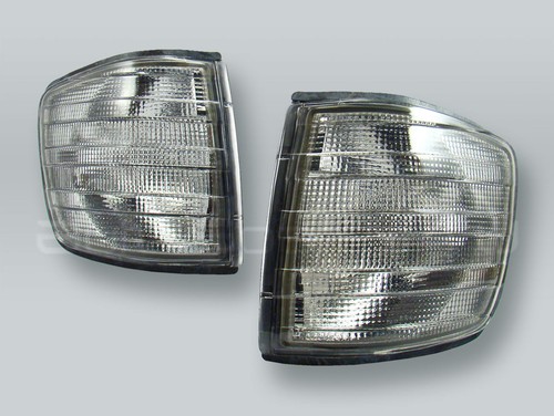 TYC Smoke Corner Lights Parking Lamps PAIR fits 1981-1991 MB S-Class W126 2-DOOR - Picture 1 of 2