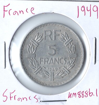 Coin France 5 Francs 1949 KM888b.1 | eBay Coin France 5 Francs 1949 KM888b.1 | eBay