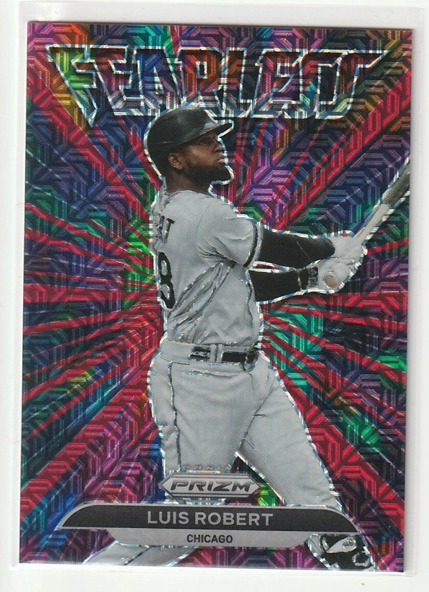 💎 2022 Panini Prizm Baseball LUIS ROBERT FEARLESS RED MOJO /149 SSP White Sox ⚾