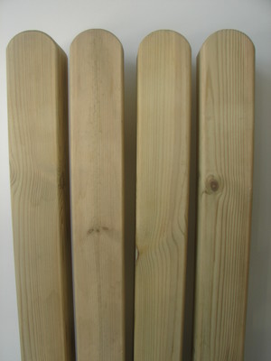 4x Zaunpfosten osmo® Holzpfosten Pfosten KDI 960x90x90mm Fichte Zaun