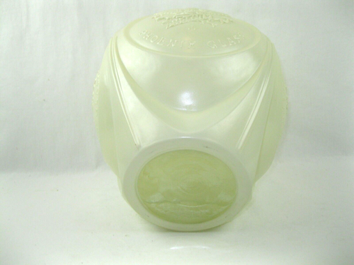 1880-1980 PHOENIX GLASS Off White 3D Embossed EAGLE-100 Year Anniversary Vase. - Picture 7 of 11