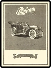 1908 Packard Motor Car Co. New Metal Sign:  Model 30 Featured, Detroit, Michigan