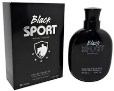 Black Sport Cologne for Men 3.4 fl. oz. By Designer Collection Spray Fragrance