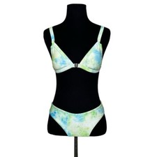 Zaful green blue tie dye bikini set size Small Jr