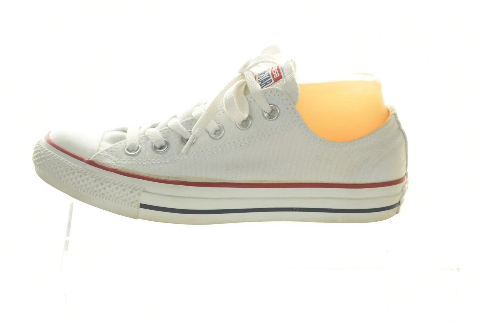 Sneakers basse bianche Converse taglia 8 tessuto casual piatte