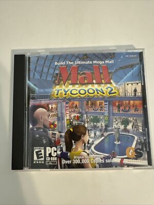 Mall Tycoon 2 PC CD ROM Computer Sim Video Game Rated E (2004)