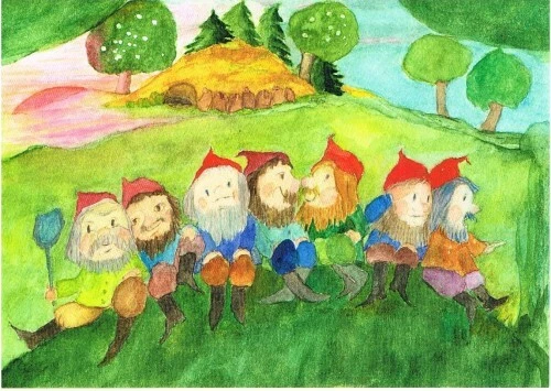 Postkarte , Karte Zwerge, Wichtel diverse Motive wählbar, Jahreszeitentisch - Bild 38 von 50