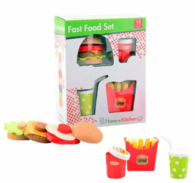JOHNTOY Home + Kitchen: Fast Food Set" 15-tlg.