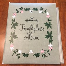 1950's - 60's Hallmark Scrapbook.Album Vintage 32 Greeting Cards 1 Telegram