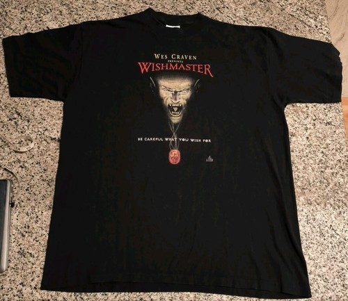 Camiseta Promocional Wishmaster Película de Terror 1997 De Colección Wes Craven Talla XL - Imagen 2 de 15