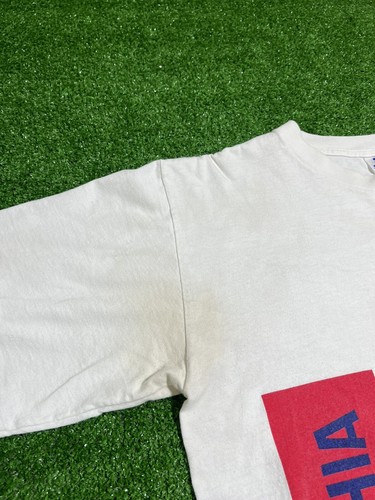 VTG 90s Starter Philadelphia 76ers Sixers All Over Print AOP Wrap Around T-Shirt - Picture 8 of 12