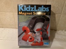 4M KidzLabs Magnet Science Kit - 10 Magnetic Experiments Games New Sealed