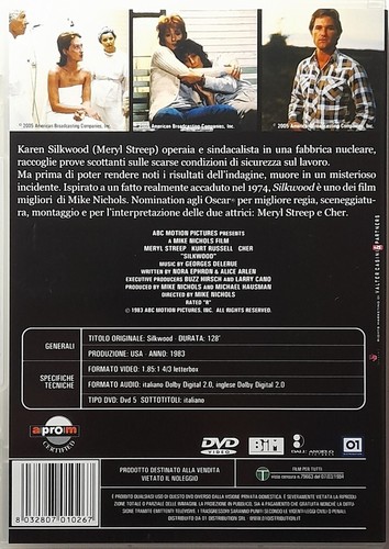 Dvd Silkwood di Mike Nichols 1983 Usato - Picture 2 of 2
