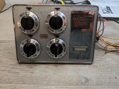 GE General Electric Cooktop Range Control Panel Stove Part Knobs wiring