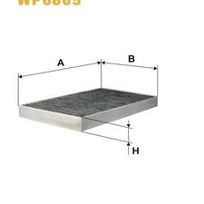 Filtre d'habitacle Audi V8