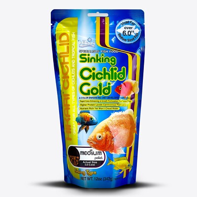 Hikari Cichlid medium Pellet 342 g Barschfutter Cichlidenfutter Malawi sinkend