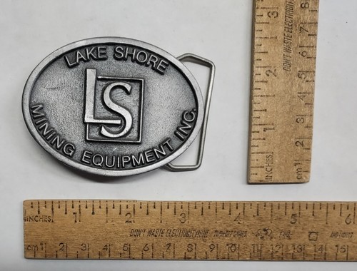 LS - LAKE SHORE MINING EQUIPMENT INC. - © 1993 - belt BUCKLE - listing #7390 - Picture 2 of 8