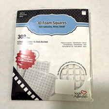 Scrapbook Adhesives 3D Foam Squares w/ partial Sheet total of 418 1/4" B369