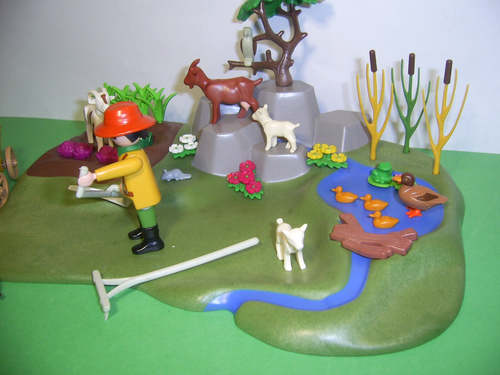 Playmobil Bauernhof: Set 3124 Bauern Gemüsegarten mit Tieren Komplett (R) - Bild 2 von 4