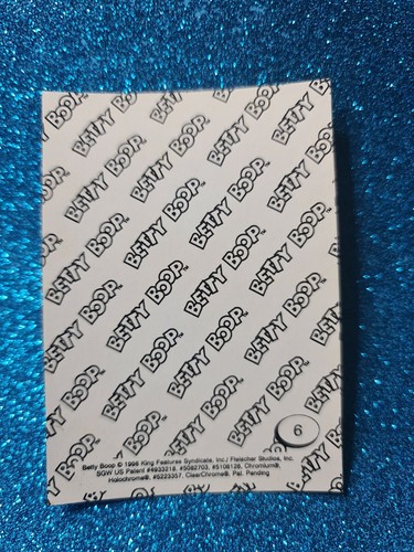 BETTY BOOP🏆1996 Chromium #6 CHROME STICKER Card🏆FREE POST - Photo 2/2