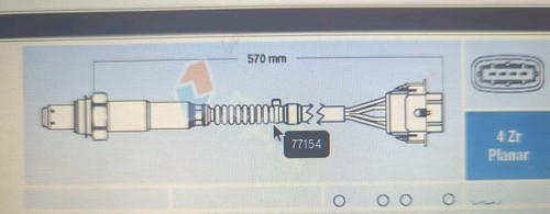 Piezas de combustible sensor lambda Vauxhall AstraG/MK4 Omega B Porsche 911 (997) LB1440 - Imagen 3 de 5
