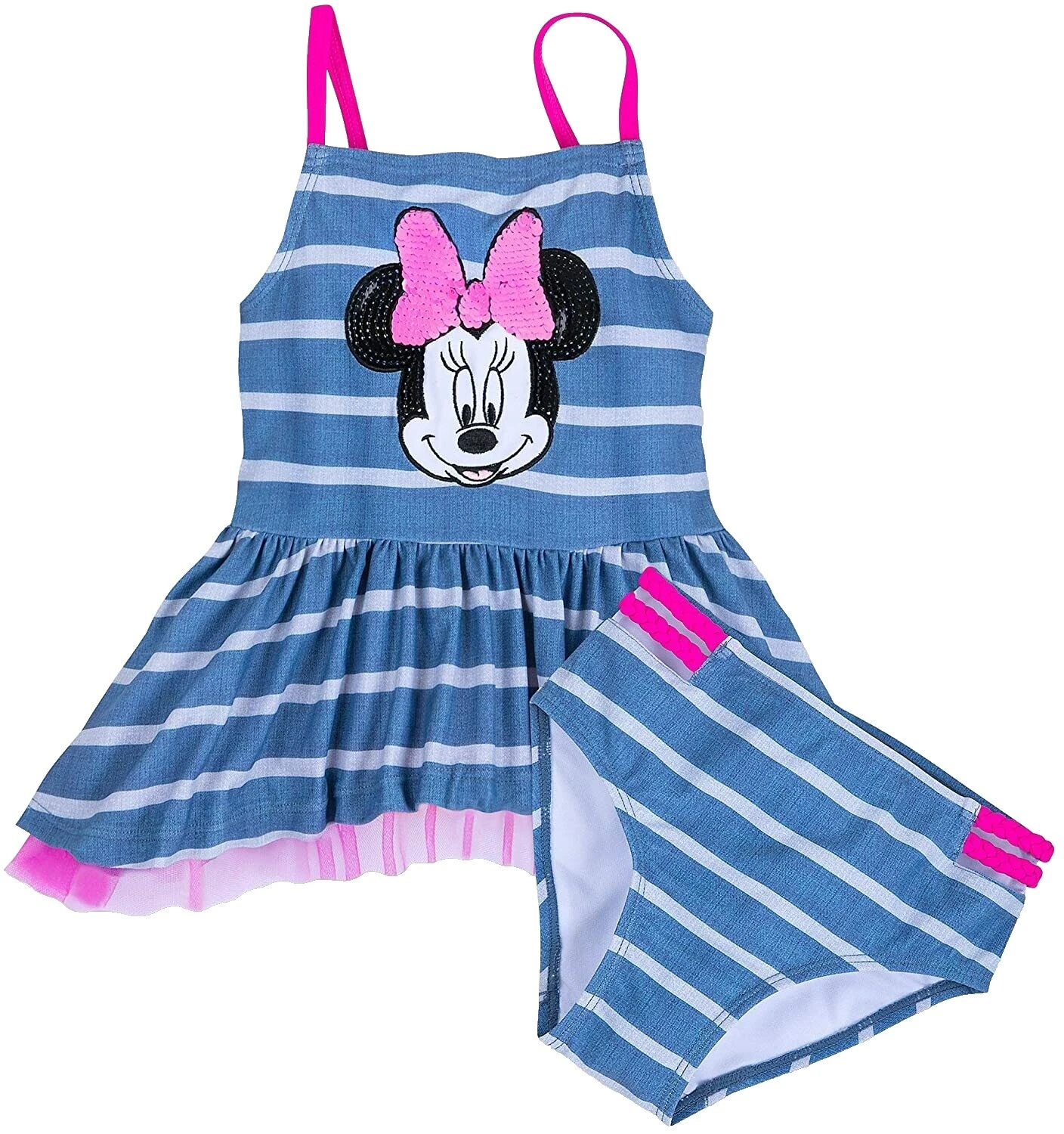 Traje de baño de una pieza para niñas Disney Minnie Mouse