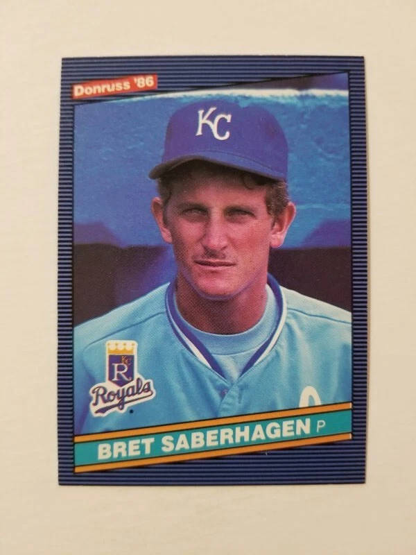 BRET SABERHAGEN 1986 DONRUSS BASEBALL CARD #100 KANSAS CITY ROYALS