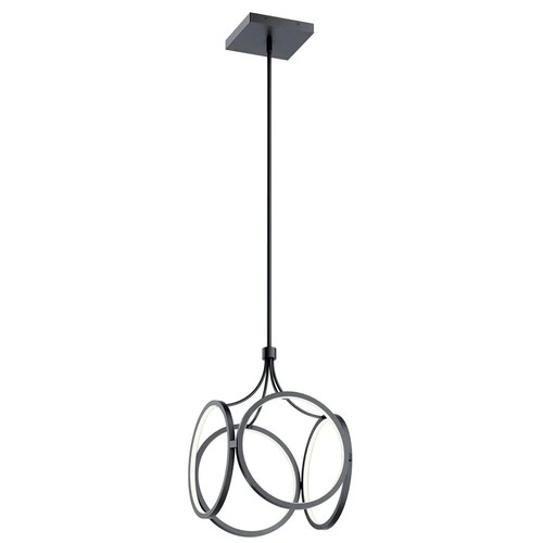 Kichler 83346MBK - Ciri 1 Light LED Dimmable Pendant in Matte Black - Picture 4 of 7