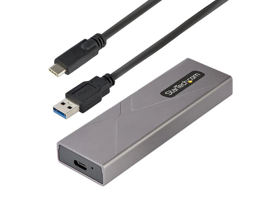 StarTech USB-C 10Gbps to M.2 NVMe or M.2 SATA SSD Enclosure M2USBCNVMESATA - Image 2 of 4