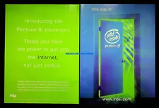 Intel Pentium III PC Computer Processor 1999 Print Magazine Ad Poster ADVERT