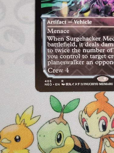 C4282 MAGIC MTG KAMIGAWA NEON DYNASTY SURGEHACKER MECH #405 NM RARE SHOWCASE - Picture 4 of 12