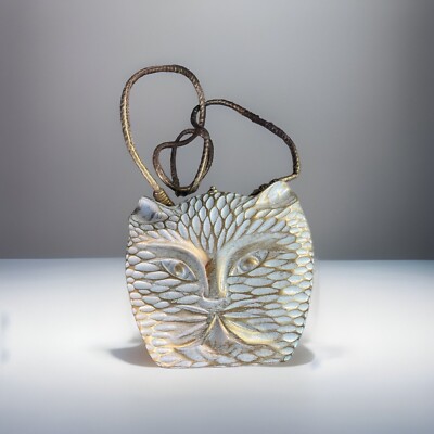 Cat Timmy Woods Handbag Beverly Hills Collection Acacia Wood Purse