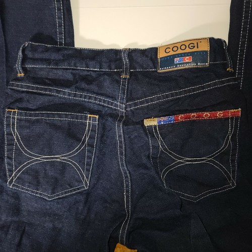 Jeans Coogi Down Under Auténticos Azul Talla 26x32 Denim Lavado Oscuro Usados en Excelente Condición - Imagen 6 de 12