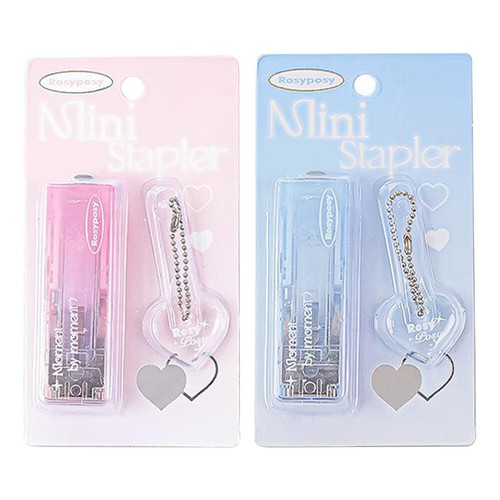 Niedlicher Mini Hefter Tragbar Cartoon Heftklammern Papier Mappe Datei Organizer Büro - Bild 13 von 17