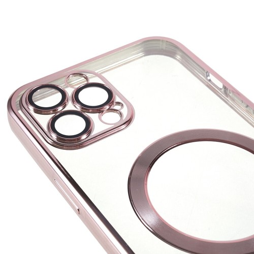 Apple iPhone 16 15 14 Plus Pro Max SE Clear Slim Plating MagSafe Case Cover - Foto 10 di 10