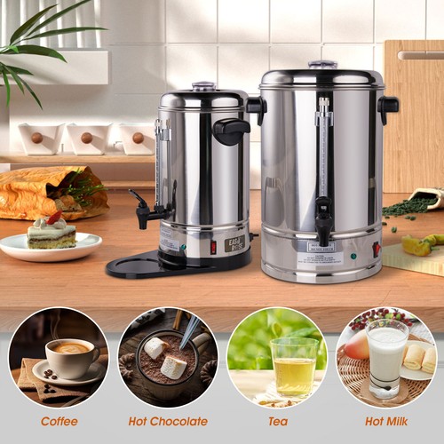 Urna de café eléctrica comercial Clivia 40-100 tazas cafetera de acero inoxidable - Imagen 4 de 15