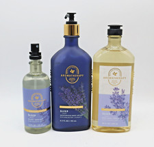 Bath  Body Works Sleep Lavender  Vanilla 3pc set Mist, Lotion, Body Wash - NEW