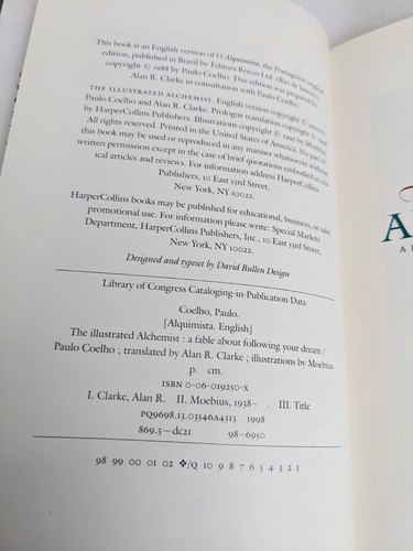 The illustrated Alchemist by Paulo Coelho 1998 Hardcover Moebius - Picture 13 of 18