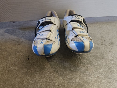 Pearl Izumi Race Road Cycling Womens Shoes White Silver Blue EU 40 - Picture 2 of 4