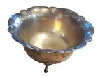 Vintage Silver Plated Bowl Footed 427 Wm Rogers Edwardian Style 7 1/2" 360 g