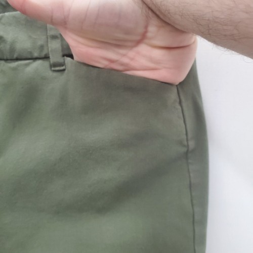 Old Navy Pixie High Rise Never Fade Women's Army Green Stretch Khaki Pants 10 - Picture 2 of 7