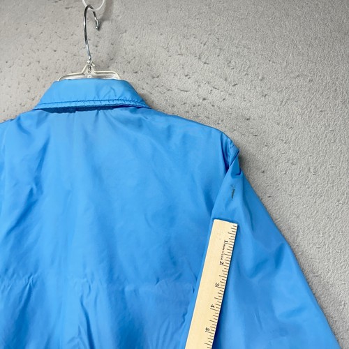 Vintage Hilton Jacket Men’s Small Blue 80s Satin NASCAR Bud Moore Snap Racing * - Picture 11 of 22