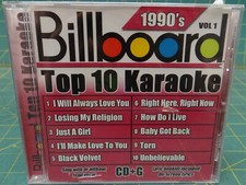 Billboard Top 10 Karaoke 1990's Volume 1 CD Used 20-Tracks Sybersound Records