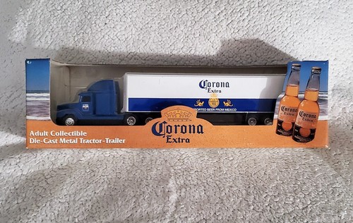1995 ERTL Corona Extra Metal Tractor Trailer  1/64 Adult Collectible - Picture 1 of 8