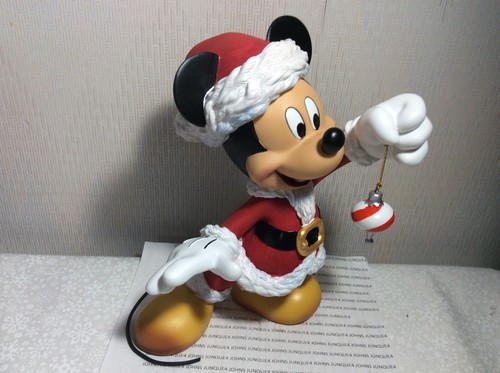 DISNEY SHOWCASE SANTA MICKEY New in Box #6009030 Enesco Disney Figurine - Picture 4 of 6