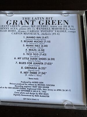 The Latin Bit by Grant Green (CD - Blue Note) 724383764525 | eBay