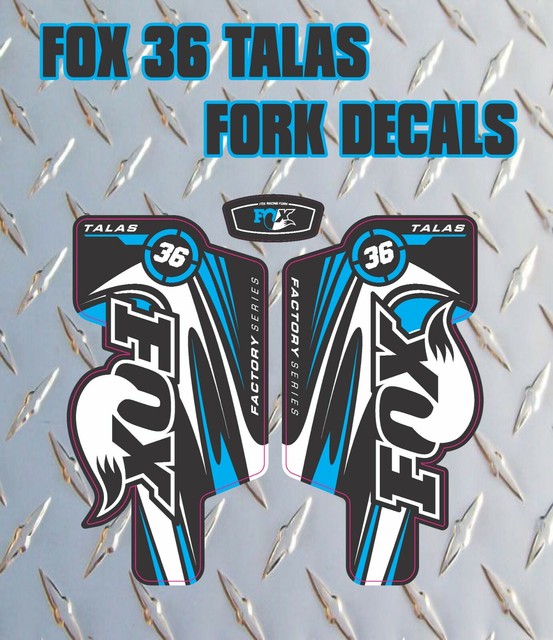 Fox 32 Bleu Fourche Autocollants Decals Graphics vtt DOWN HILL MTB