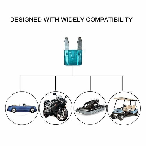 120pcs MINI Blade Fuse Assortment Auto Car Motorcycle SUV FUSES Kit APM ATM UTV - Picture 3 of 10