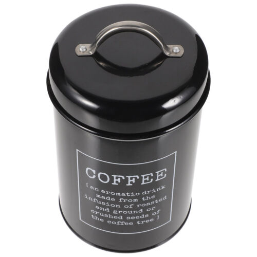 Decorative Tea Canister Kitchen Coffee Bean Canister Metal Sugar Jar Food